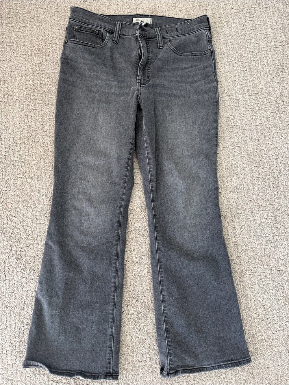 Madewell Grey Flare Jeans